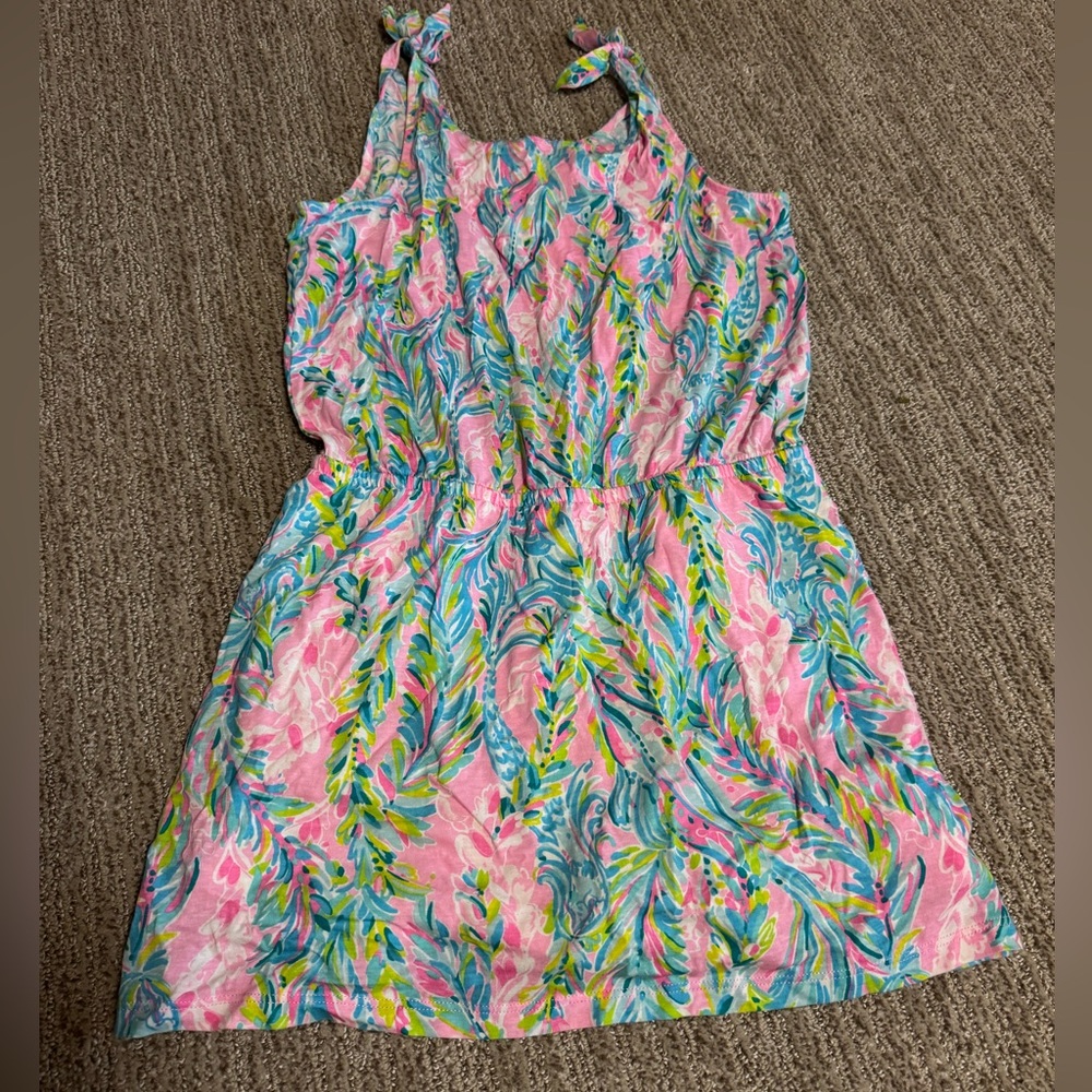 Lilly Pulitzer Pink and Blue Kids One Piece